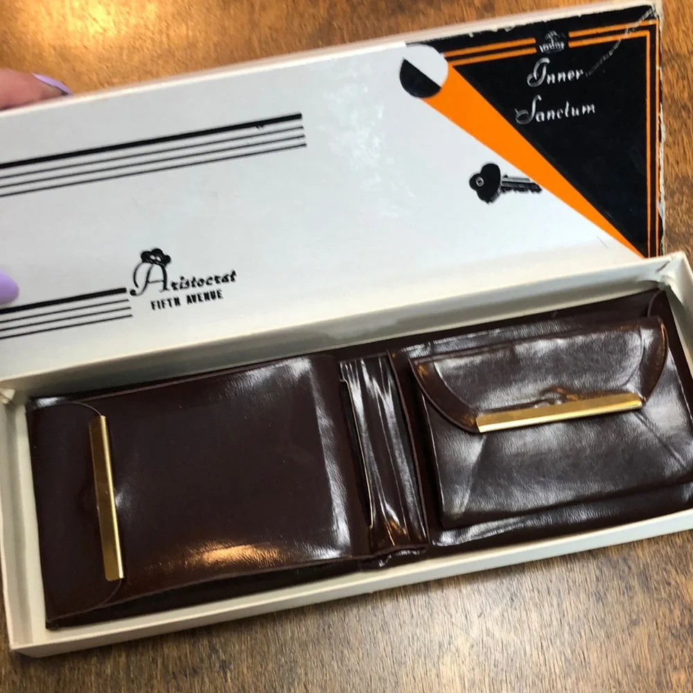 Authentic vintage ARISTOCRAT fifth Avenue brown wallet‎ - Picture 2 of 15